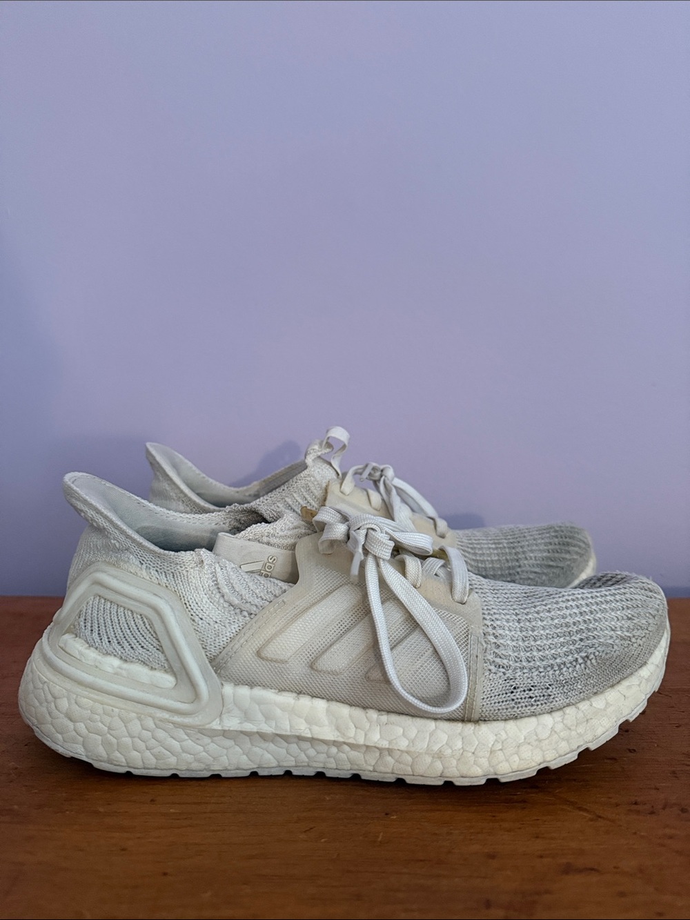 Adidas White Ultra Boost Knit Sneakers